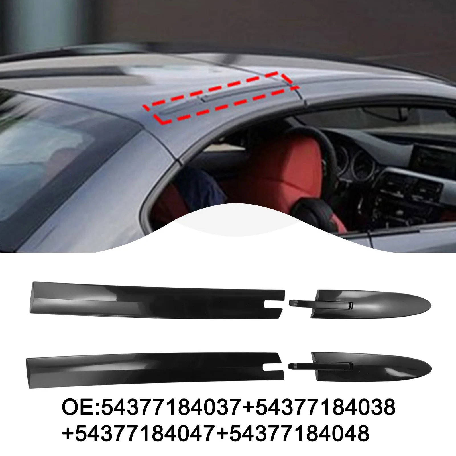 Vehicle Upgrade Top Hinge Cover As Shown In The Figure Hassle-free Upgrade Low Dust Accumulation Design OE Reference Matching