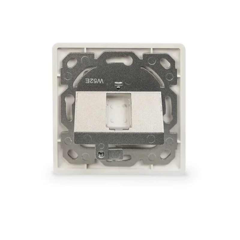 Linkwylan 80x80mm Single Port 1Port Faceplate Wall Plate With Metal Keystone Frame For RJ45 Shielded Modules Jacks