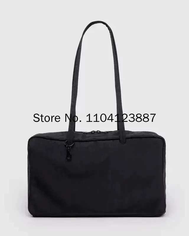 Nylon Quadratische Schultertasche Große Kapazität Canvas-Handtasche Leichte Reißverschluss-Tragetasche Tägliche Pendler-Reisetasche Aufbewahrungstasche Fitness-Geschenk – Detail 12
