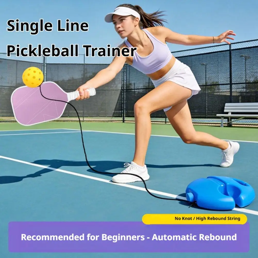 Portable Tennis Rebounder Kit With Elastic Rope Ball Pickleball Rebound Ball Solo Trainer Partner Sparring Device for Beginners