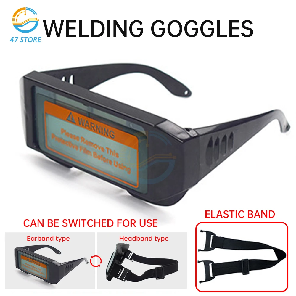 Automatic Dimming Welding Glasses Anti Uv Infrared Radiation Glare Safety Goggles for Welding Masks EyeGlasses Accessories