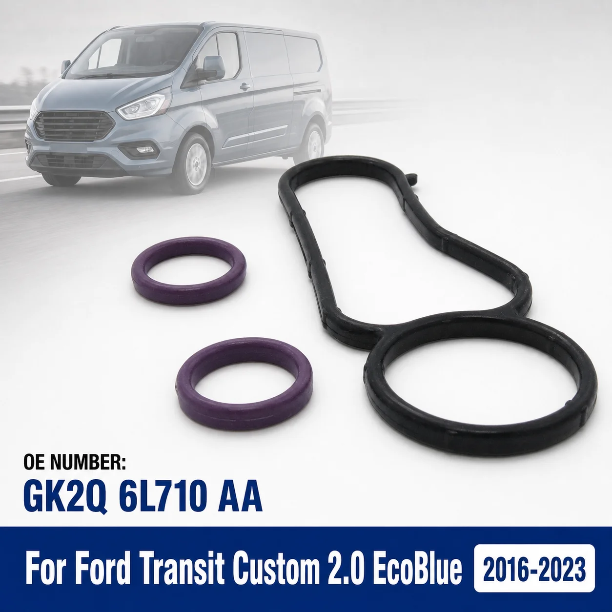 Oil Cooler Gasket Set For Ford Transit Custom V362 2016 - 2023 2.0 EcoBlue Tourneo Custom Transit V363 2025840 GK2Q6L710AA