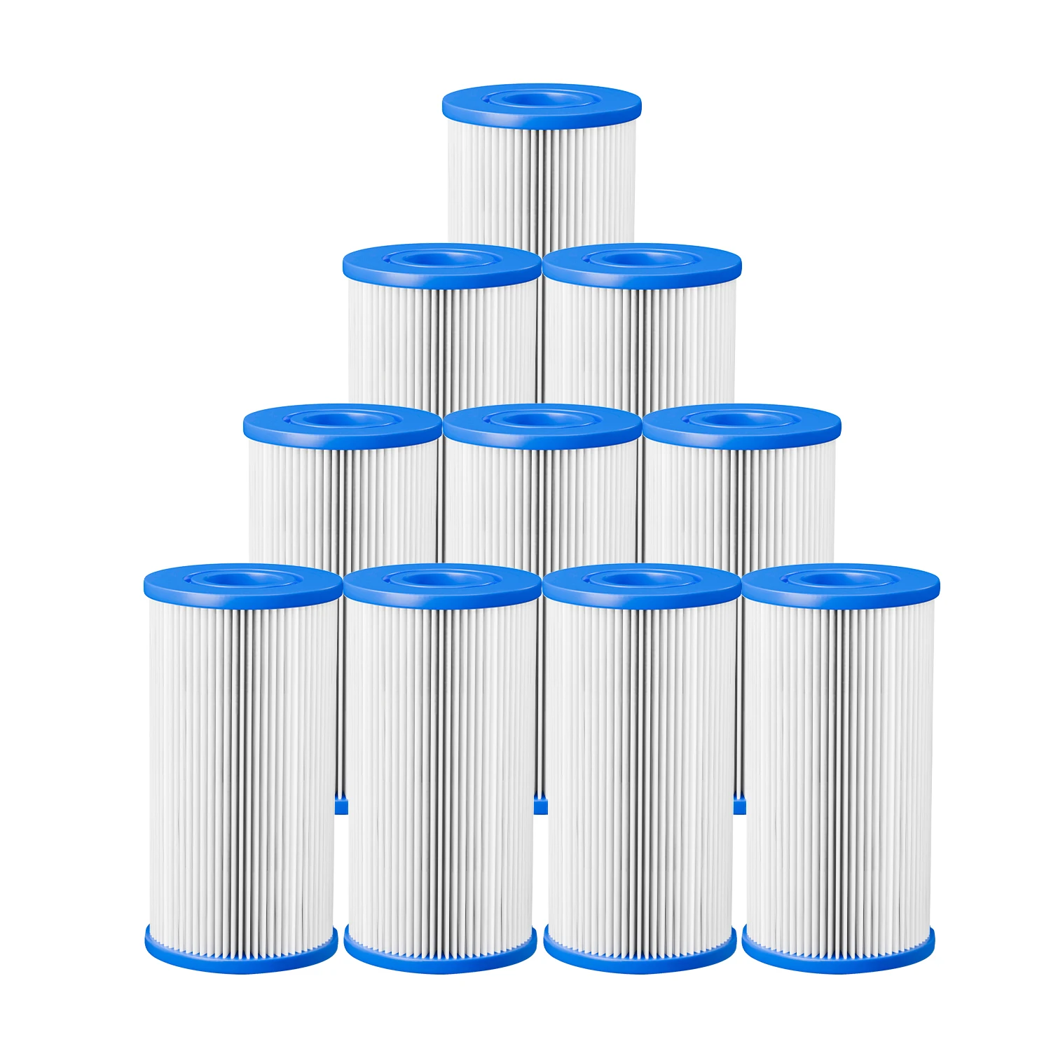 

Ice Bath Cold Plunge Filter 10 Pack 5 x 2.5 Inch 20 Micron Pleated Sediment Replacement Filter
