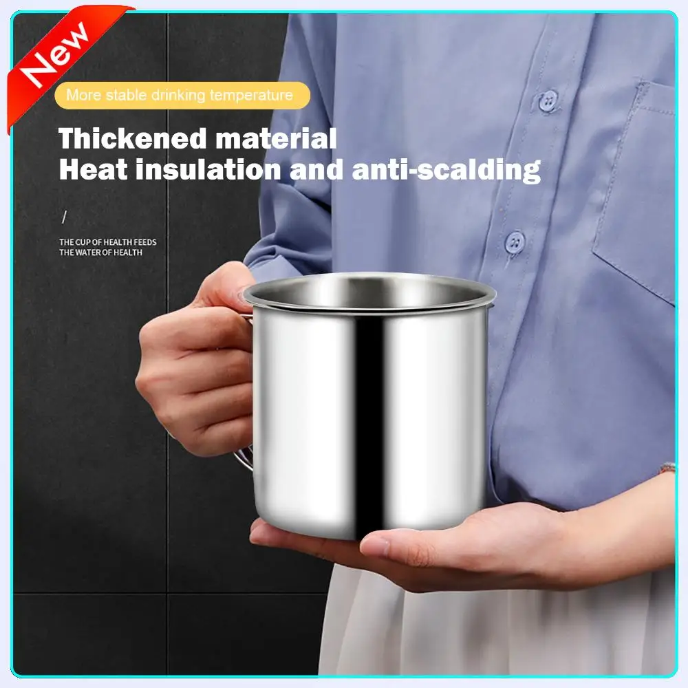 

1-5 шт., 200 мл, детская чашка для воды, дорожная кружка, небьющаяся чашка для эспрессо из нержавеющей стали, многофункциональная с ручкой для детей и взрослых