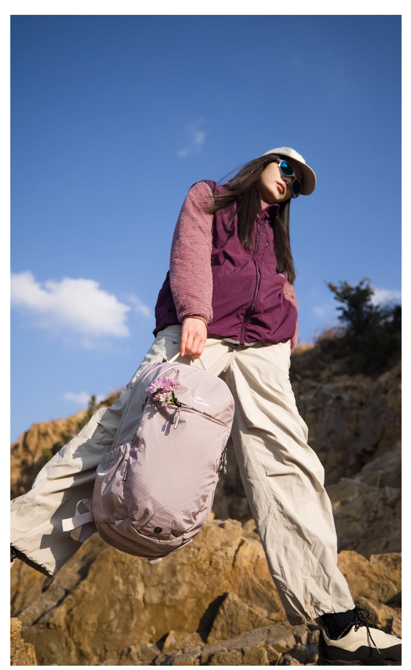 Naturehike 20L Freizeitrucksack, leicht, für Outdoor-Klettern, Trekking, Reisen, großes Fassungsvermögen, Trinkblase-Fach – Detail 13
