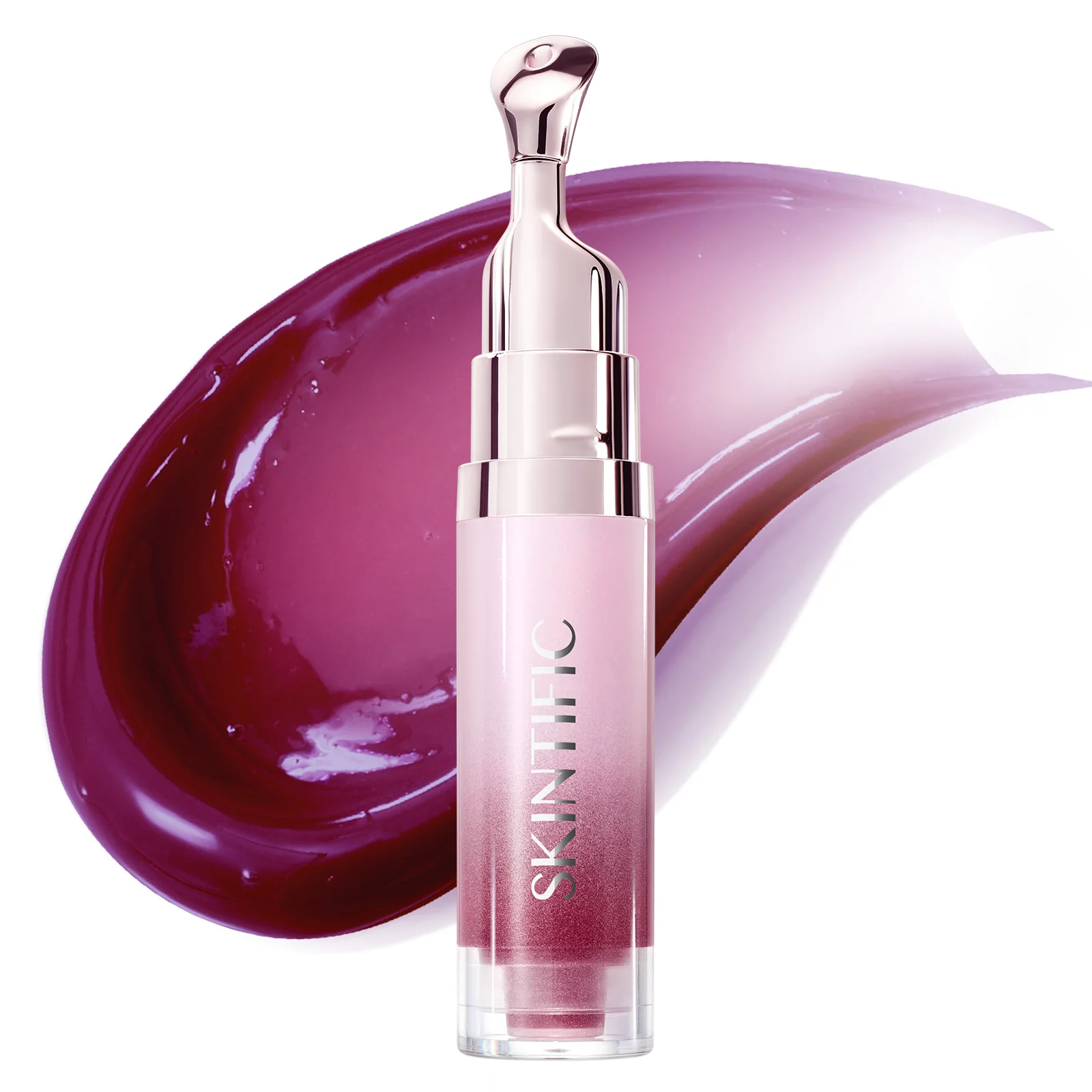 [New Launch] SKINTIFIC Colorfit Sheer Pink Lip Gloss, Brightening Lip Treatment Oil, Non-Sticky Formula with Peptide and Vitamin