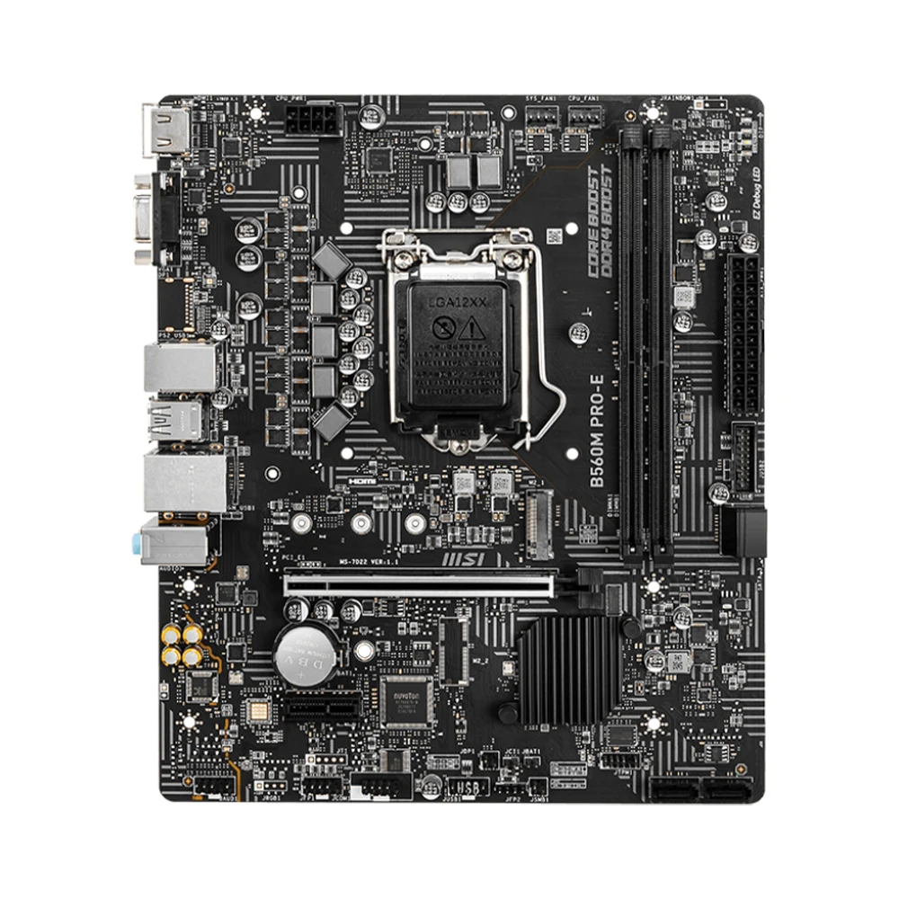 Imagem -04 - Pro-e Motherboard Suporta Soquete Lga1200 I911900k I7-11700k I5-11600k Cpu Chipconjunto Intel B560 2xddr4 Pcie 4.0 Atx Msi-b560m