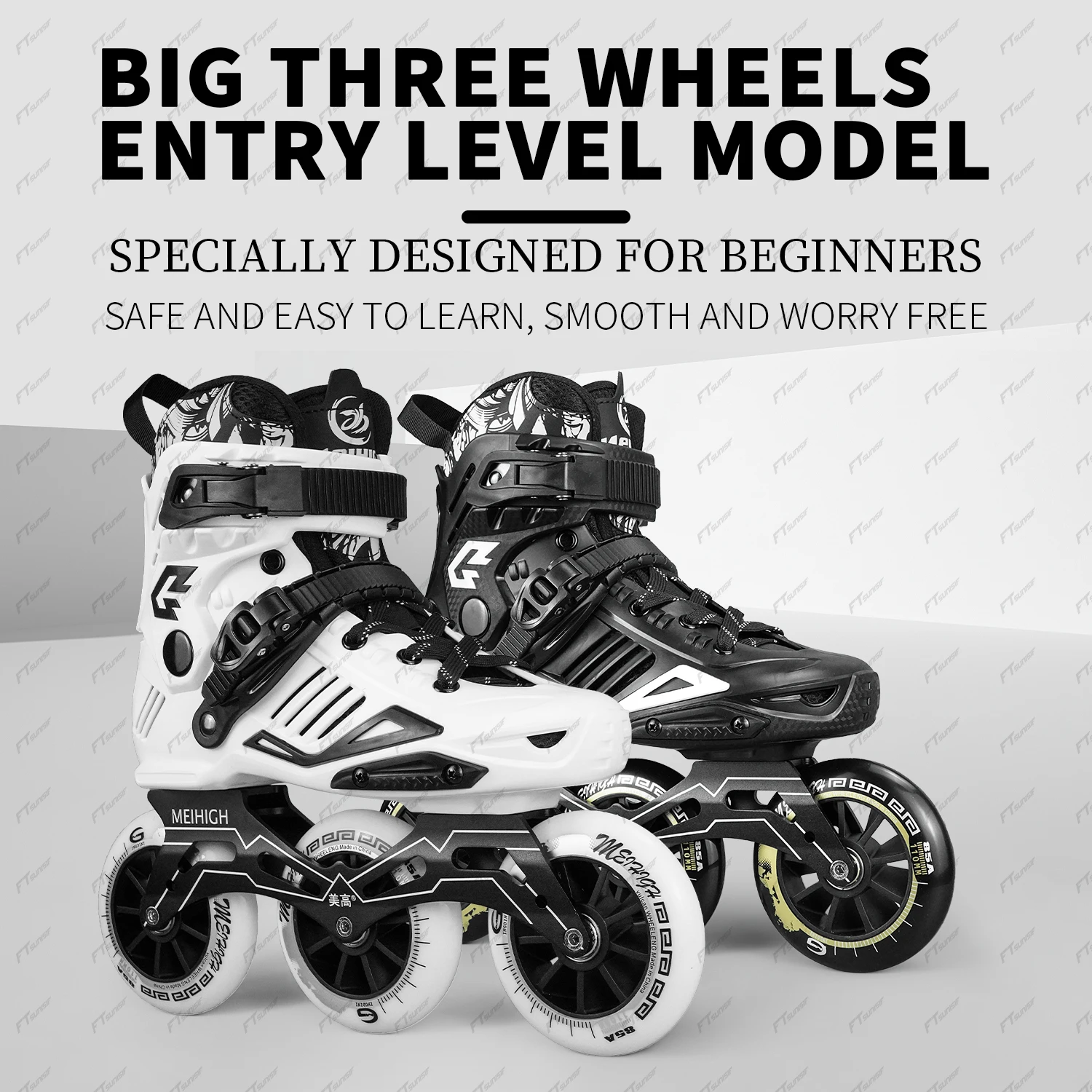 

V6 Big three wheel speed skates adult professional racing roller skates adult roller skating children skates for men and women