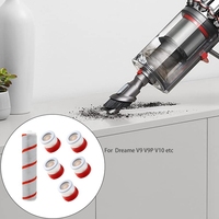 ABBK-HEPA Filter Roller Brush Replacements For Xiaomi Dreame V9 V9P V10 Handheld Vacuum Cleaner Accessories Part Kits 6 Piece (1