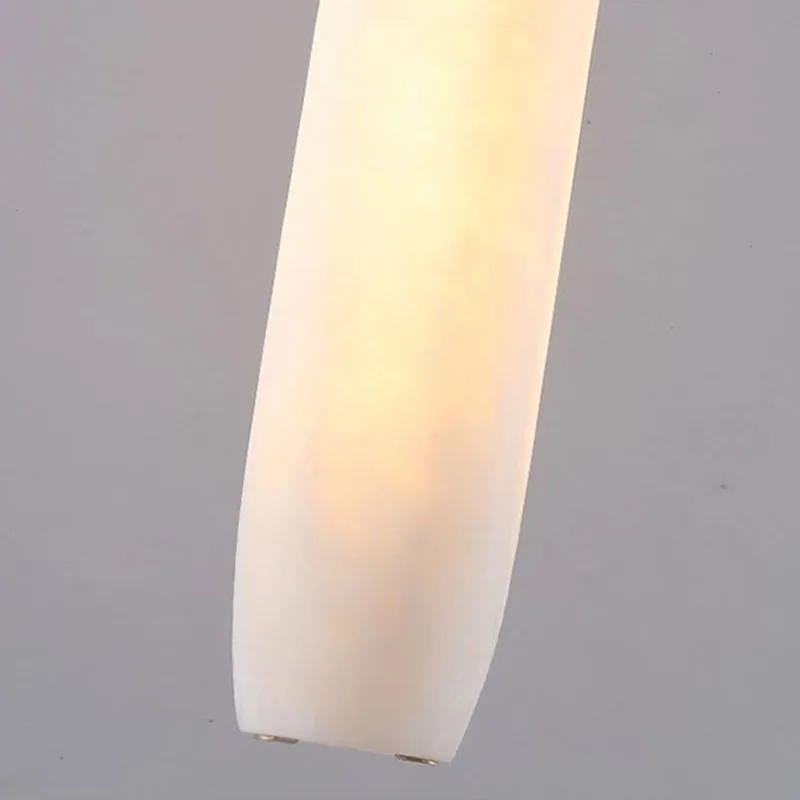 Cylindrical Natural Marble Wall Lights Living Room Bedroom Aisle Stairs Sconce Lamp Copper Wire Adjustable Including E14 Bulb