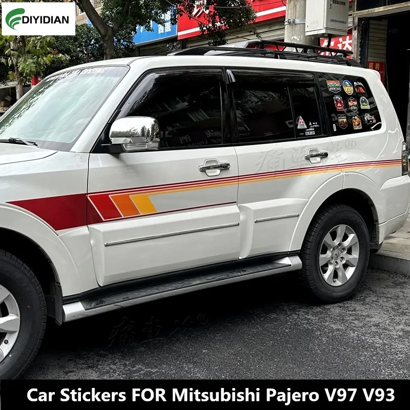 Car Stickers FOR Mitsubishi Pajero V97 V93 Body modification decoration custom fashion sports decal accessories