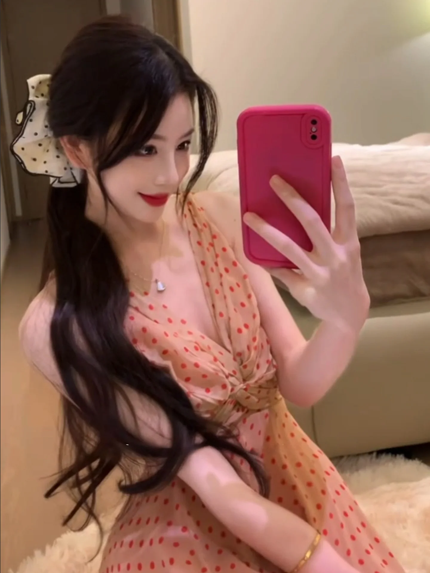 

Ретро-платье в горошек без бретелек Dr Vaion Sle с высокой талией и длинной юбкой, элегантный женственный дизайн, летний вариант из полиэстеровой смеси