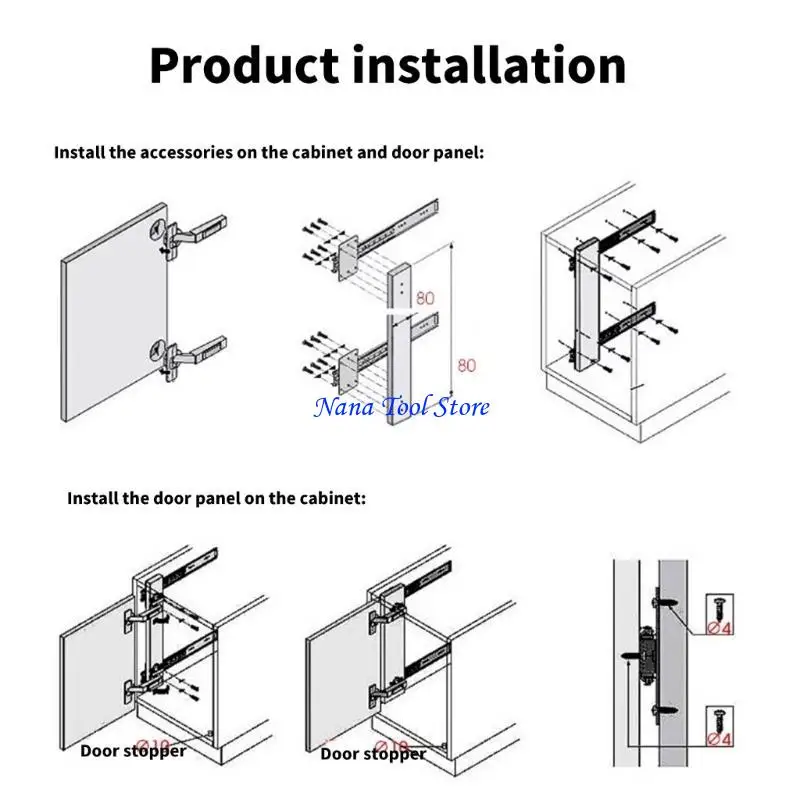 31GJ Door Sliding Cabinet Folding Door set for Efficient Storage Solution