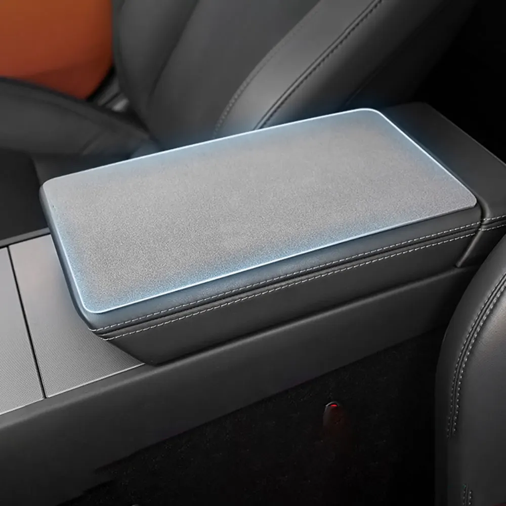 

Suede Armrest Box Pad For Tesla's Model 3 Highland 2024-2026 Model Y Juniper 25-26 protective cover central anti slip cover