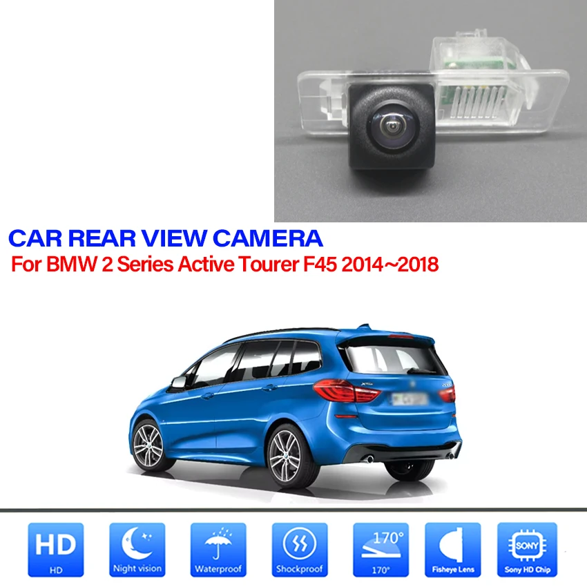 

HD Night Vision Backup Rear View camera For BMW 2 Series Active Tourer F45 2014 2015 2016 2017 2018 CCD license plate Camera