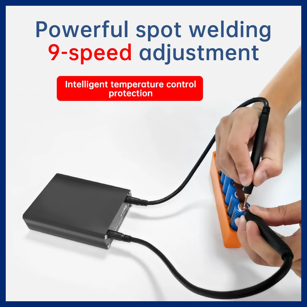 DH20 Pro-Mini 9 Gears Spot Welder Kit Integrated Pen Spot Welding Portable Power Spot Welding Machine For 18650 Battery Pack