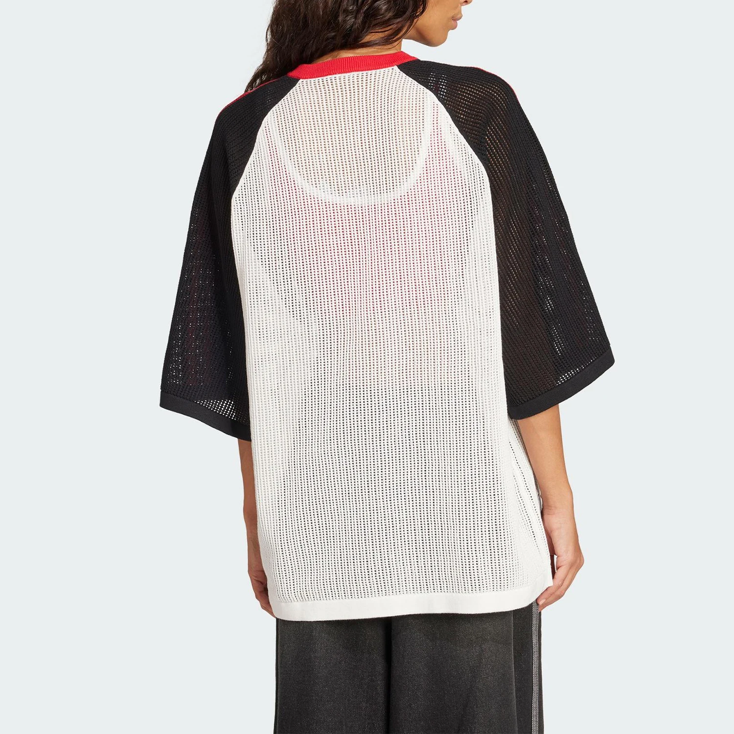 Adidas genuine Three Stripes Women's Classic Breathable Mesh Jersey T-Shirt KD2269