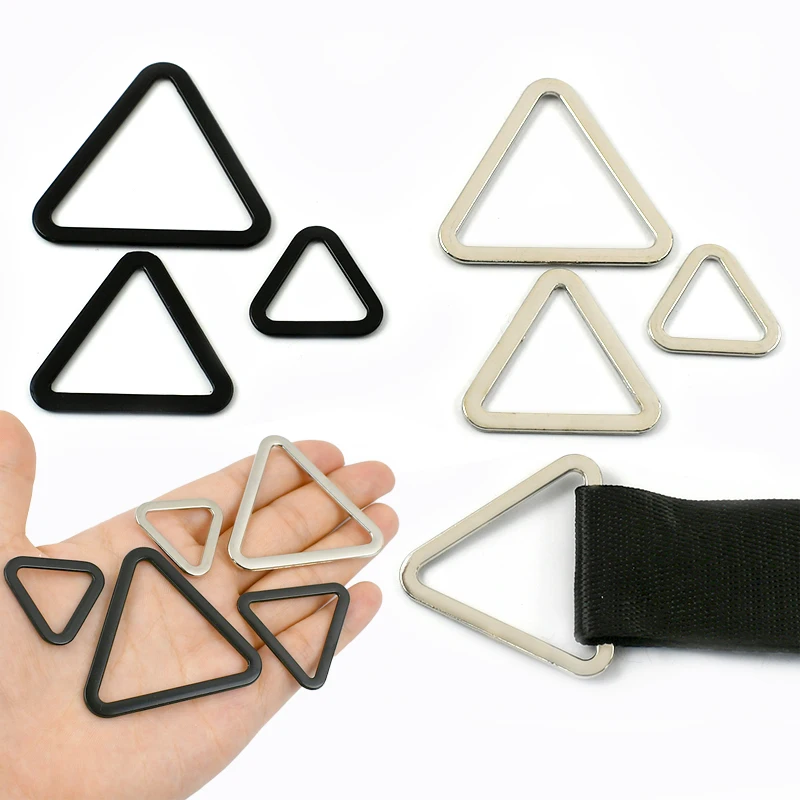 

10/20Pcs 18/25/30/40mm Flat Metal Ring Buckles Garment Webbing Strap Adjuster Carabiner Rings Button Meetee Hardware Accessories