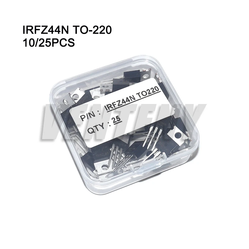 10pcs 25pcs IRFZ44N Mosfet Original TO-220 TO220 IRFZ44NPBF irfz44n mosfet Transistor Kit