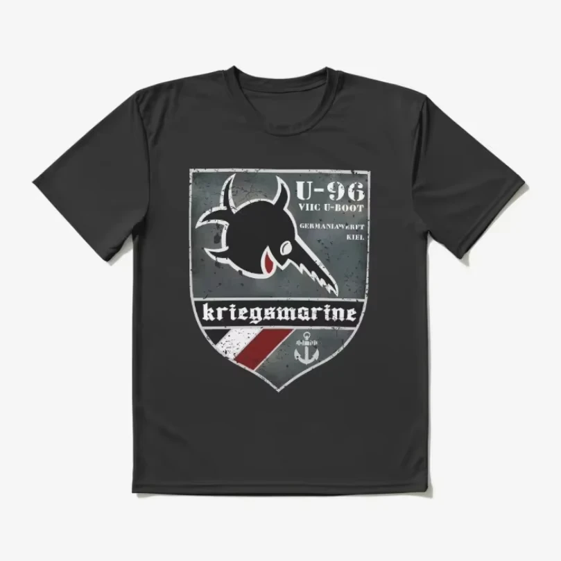 2026 Distressed Das Boot U-96 German U-Boat Submarine T-Shirt Cotton O-Neck Summer Short Sleeve Casual Mens T-shirt Size S-3XL