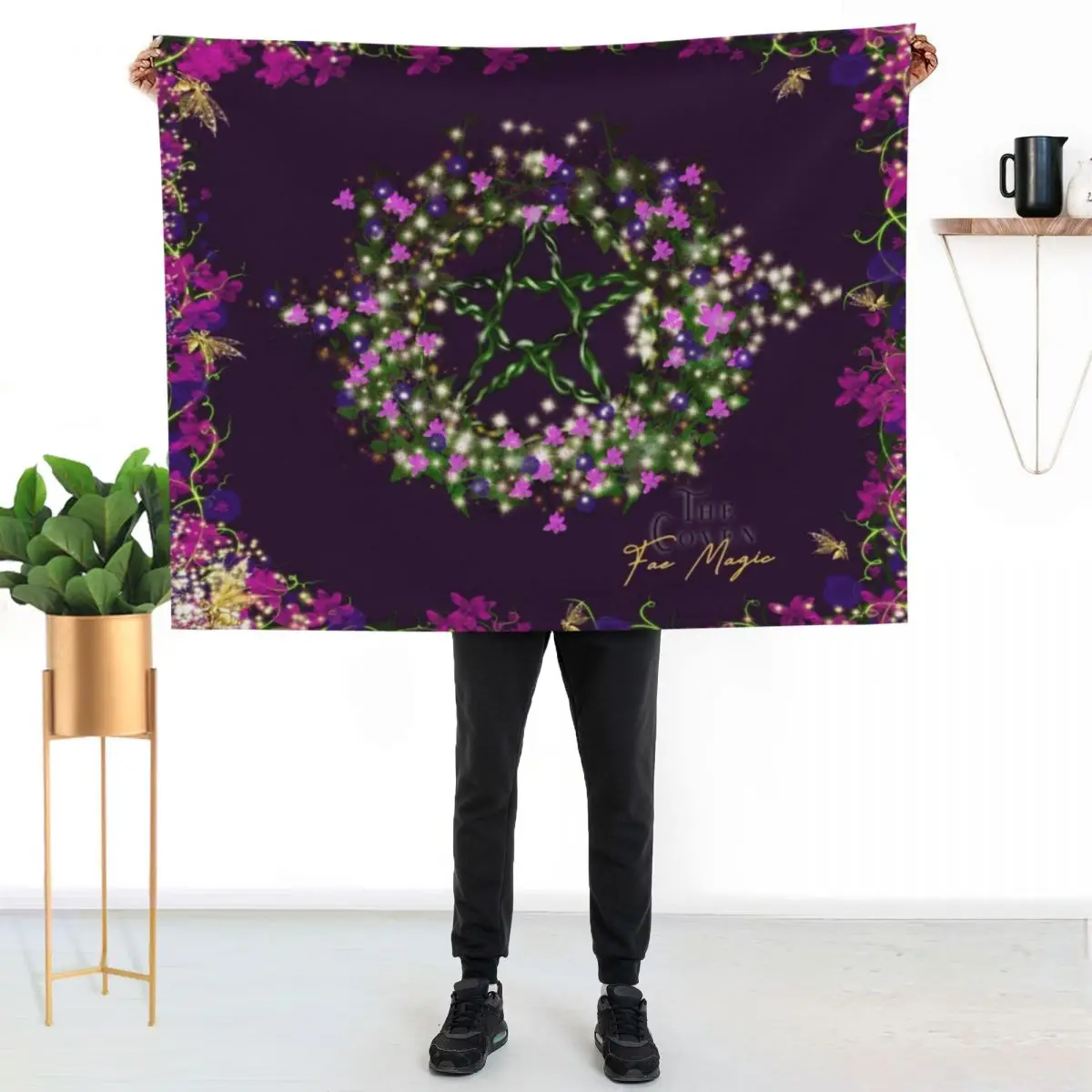 Fae Magic Throw Blanket For Baby Plaid on the sofa Stuffeds Heavy Weighted Furrys Blankets