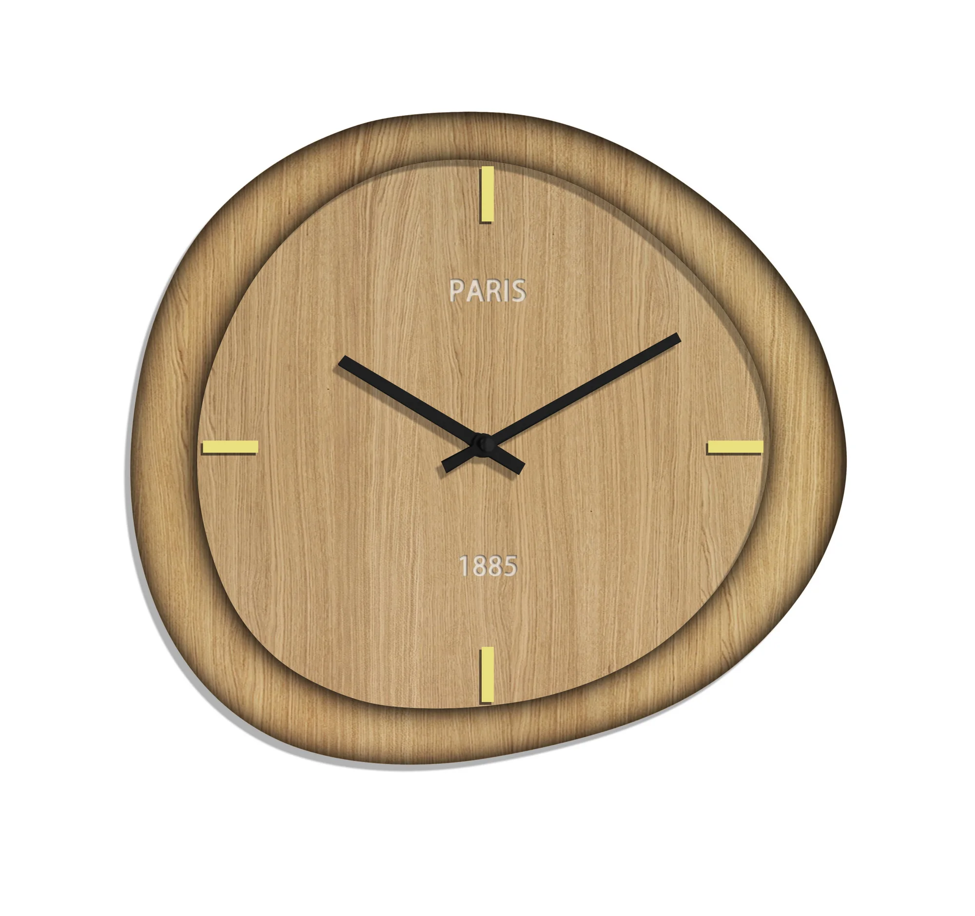 60cm Wooden Large Modern Creative Simple Design Bedroom Wall Hanging Clock Decoration Watch Wholesale Dropshipping DDP