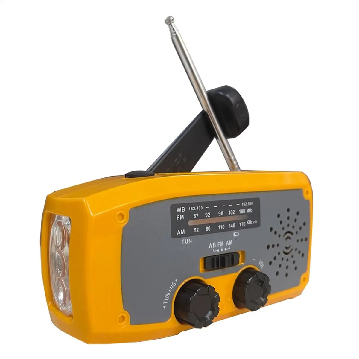 Special Offer-Emergency Solar Hand Crank Radio 2000mAh Portable NOAA/AM/FM Radio with LED Flashlight, SOS Alarm for Camping