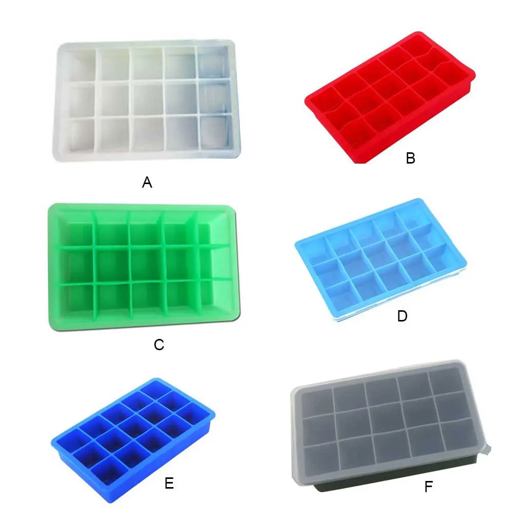 

Square Ice Cube Maker Silicone Mold Icing Fruit Juice Wine Beverage Tray Mould DIY Molds Accessory Bar Cafe Restaurant