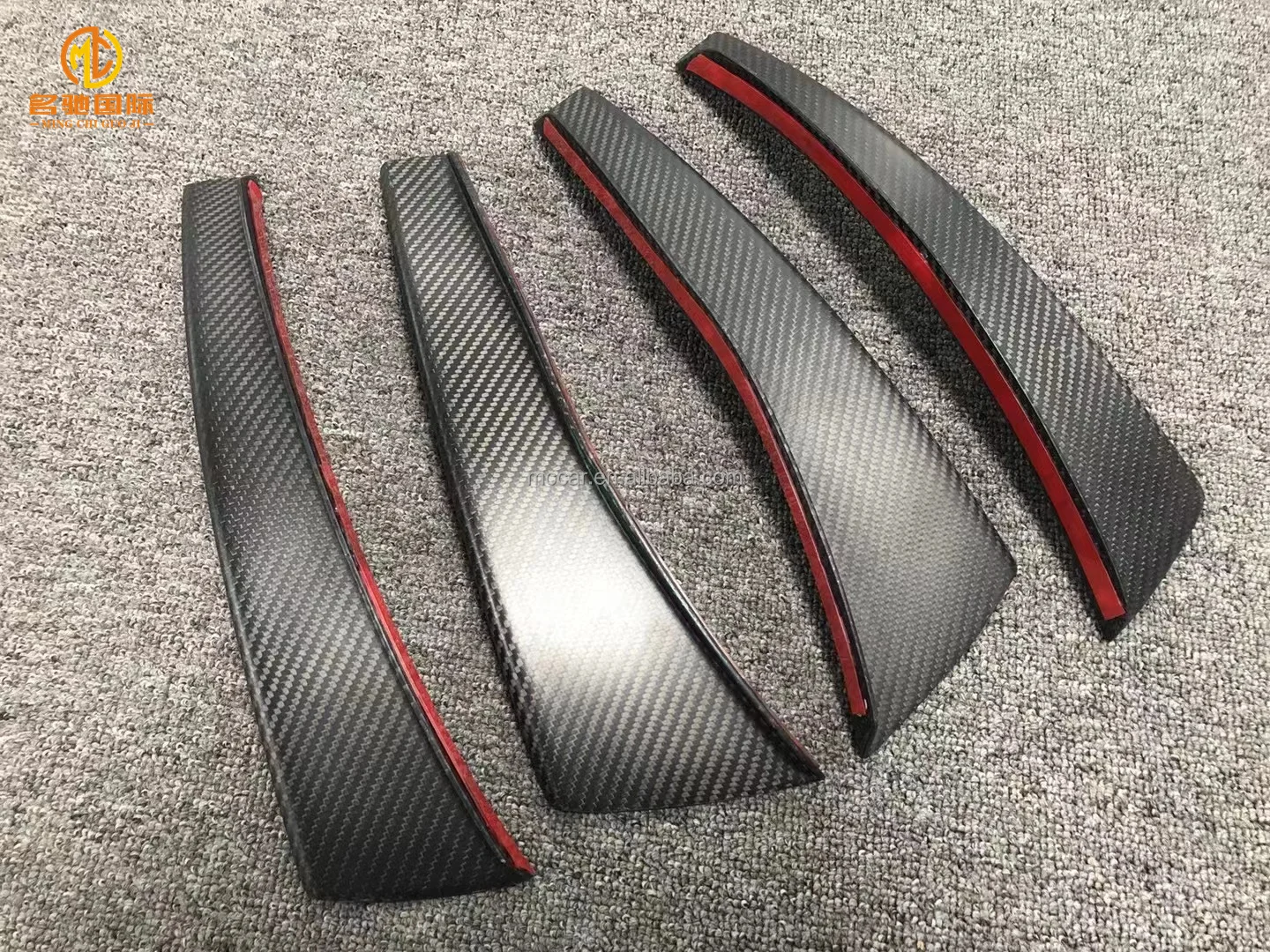 Bumper Canard for Porsche 911 991.2 GT3 Carbon Fiber Blade Canard