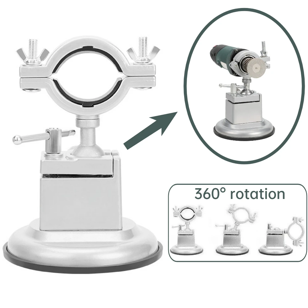 

Universal Vise Clamp 360° Suction Vice Clamp Drill Press Vise with Suction Cup Base Double Bolts Clamping Workbench