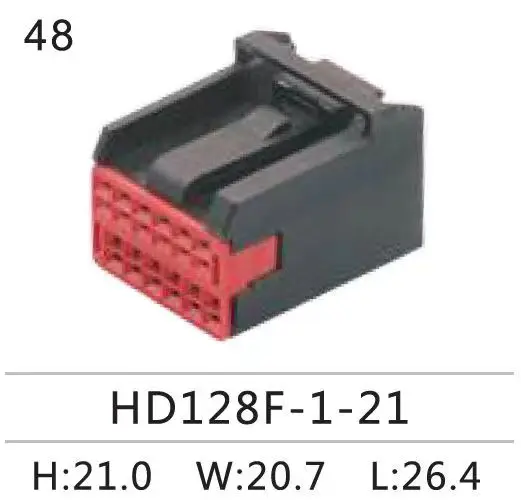 10Sets DJ7128F-1-21 Black automotive wiring harness connector plug 12-hole car connector 12P plastic shell