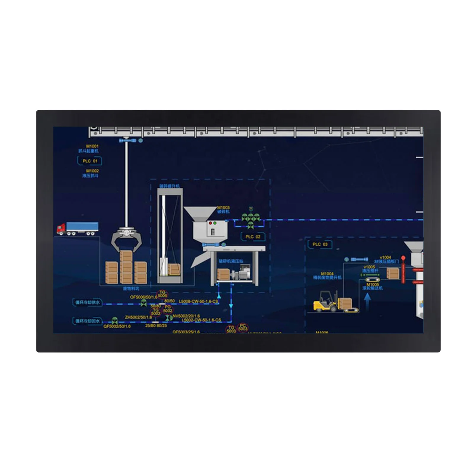 Embed Industrial TFT Hmi Touch Lcd Screen Panel Touchscreen DP IP65 Wall Mount Open Frame Waterproof Capacitive