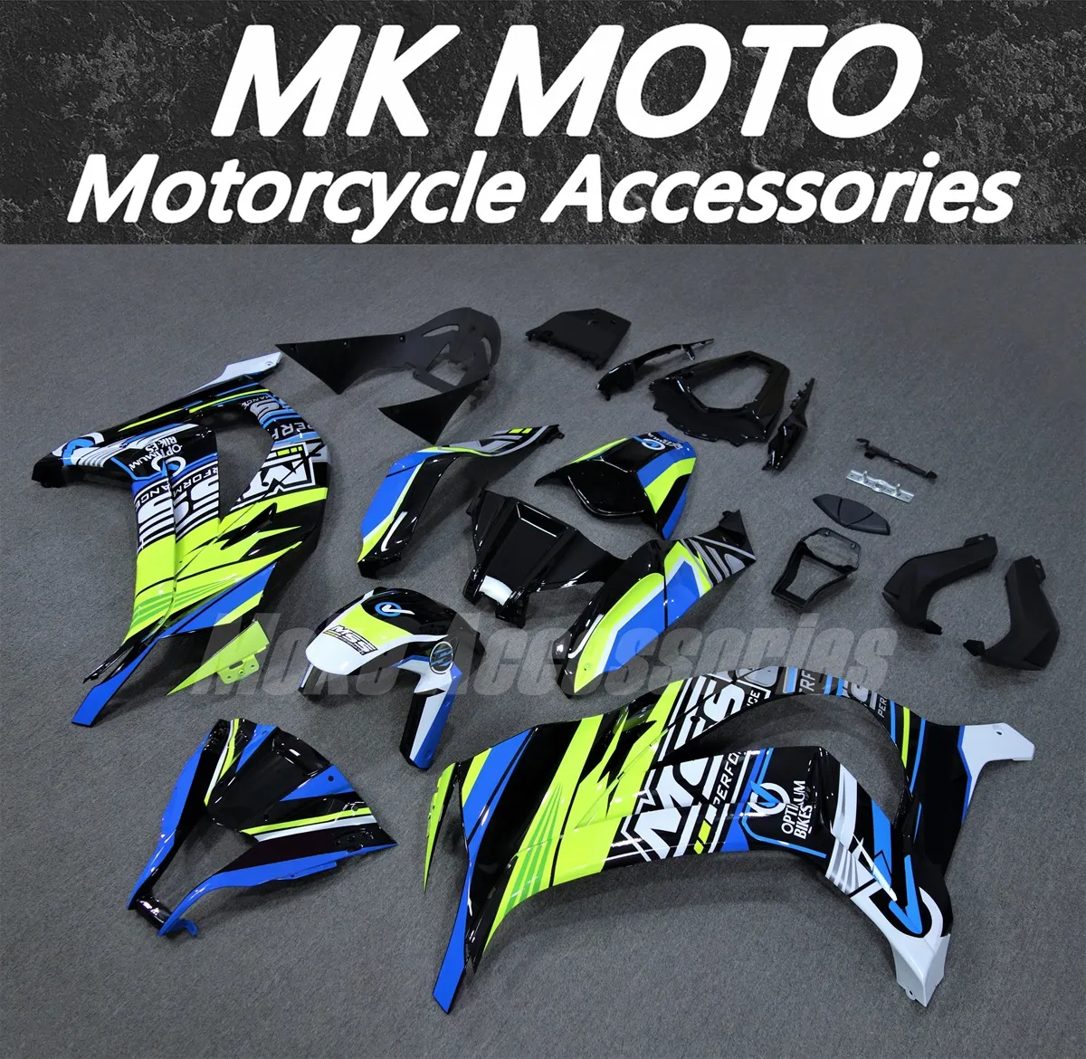 

Moke moto Motorcycle Fairings Kit Fit For Zx-10r 2011 2012 2013 2014 2015 Bodywork Set Ninja Black green Blue Fluorescence New