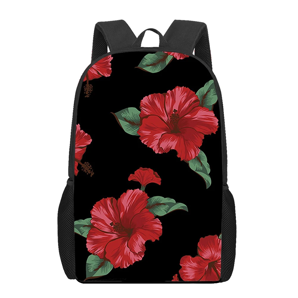 Sac à Dos avec Fleurs BotArabes, Plante Pivoine, Impression 3D, Cartable d'École pour Élèves du Primaire, Sac à Dos pour Ordinateur Portable, 16 ans