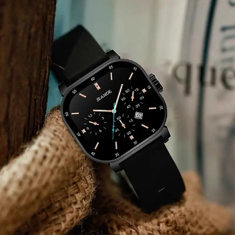 New Women'S Watch Quartz Luxurious And Sophisticated With A Stylish Silicone Strap HighQuality Wristwatch A Great Gift For Women