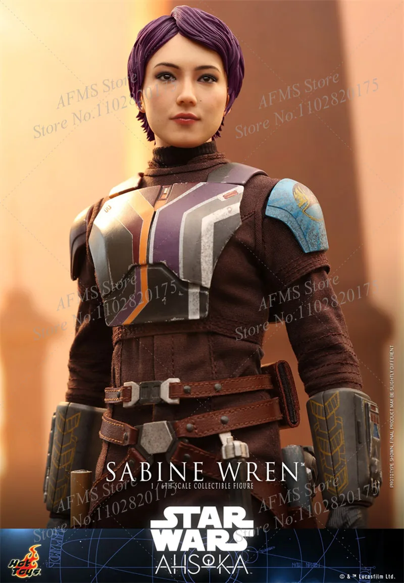 Hottoys ht tms111 1/6 escala figura colecionável star wars weaponeer sabine wren conjunto completo 12 Polegada feminino soldado figura de ação corpo