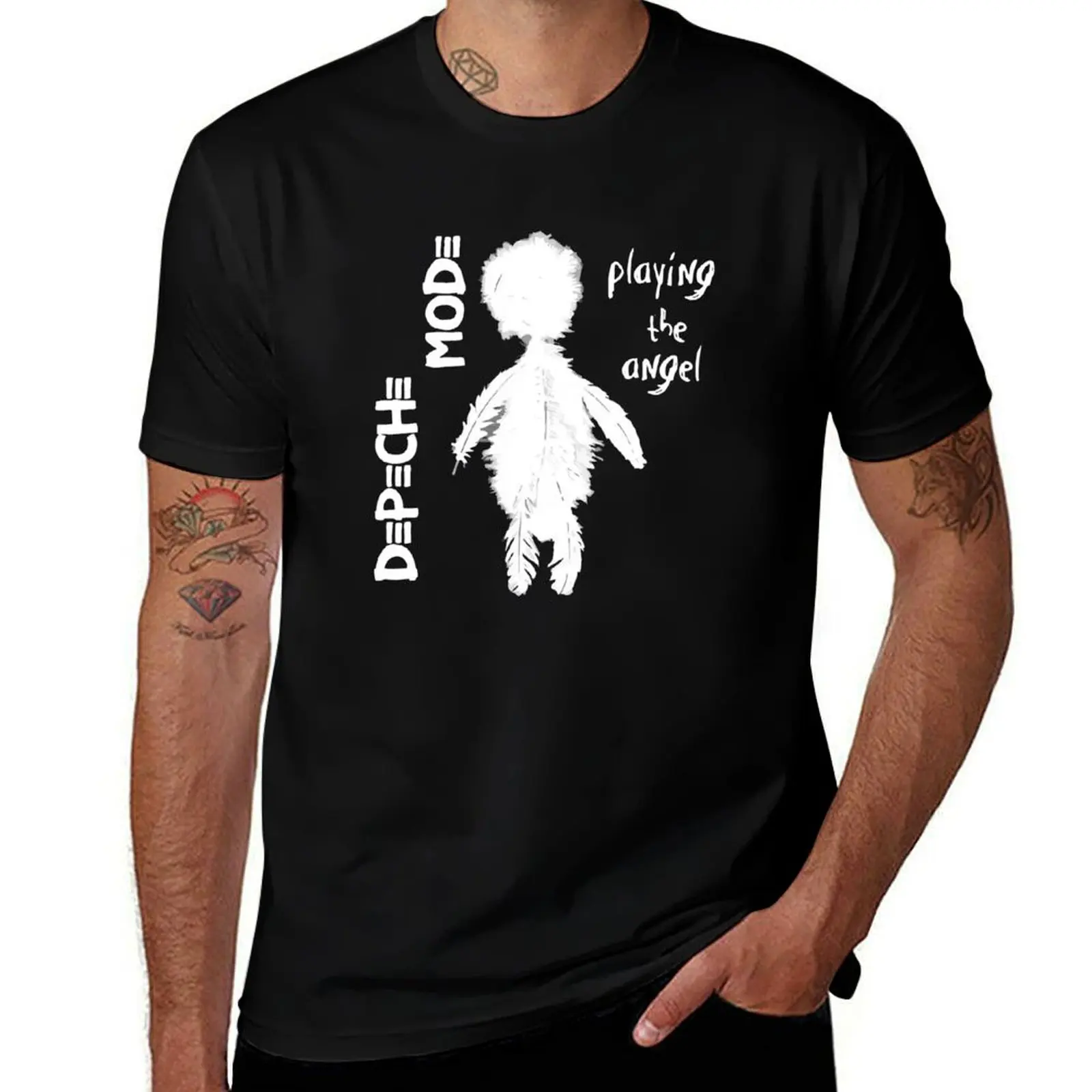 

Dépéche Móde Playing the Angel T-Shirt graphics baggy shirts korean fashion anime shirts men