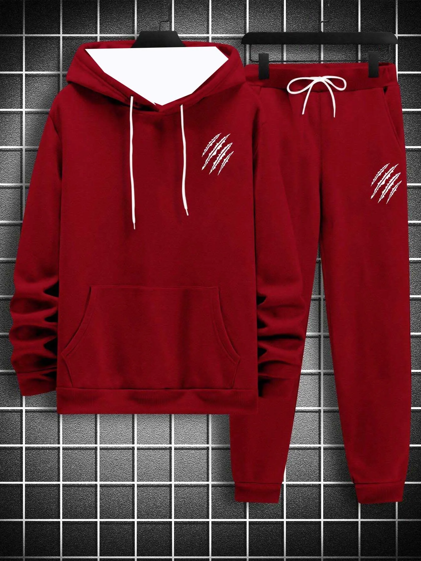 

2025-26 Autumn/Winter New Y2K Men's Set Adult Hoodie Simple and Large Sports Set Fashion and Leisure Two Piece Set Bestseller