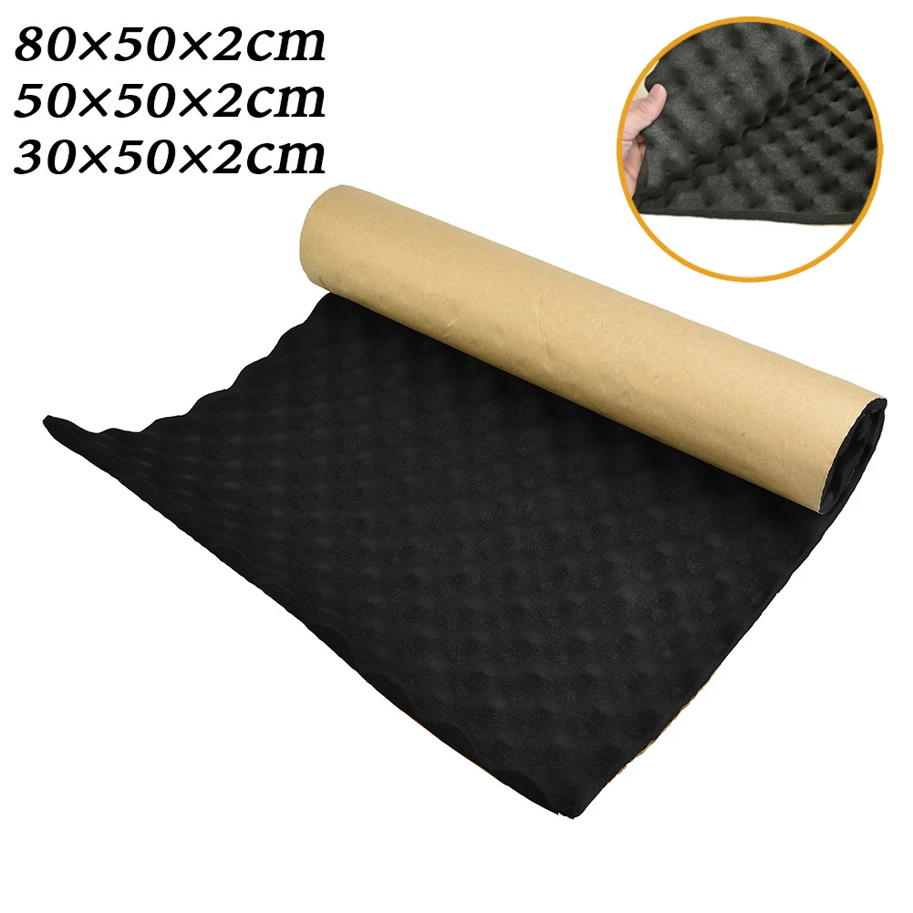 80/50/30 cm Sound Deadener Dicke 2 cm Lärm Isolierung Akustische Dämpfung Schaum Subwoofer Matte Für Fahrzeug Innen außen Dekor