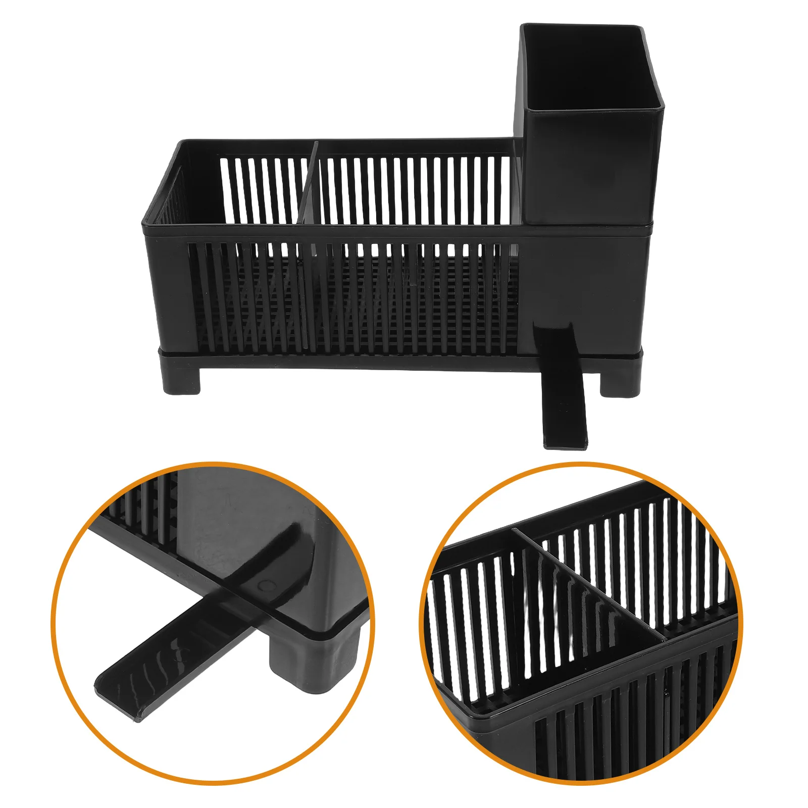 

Kitchen Sink Organizer Rack Plastic Compact Space Saving Sponge Holder Dishcloth Drying Holder Efficient Drainage Kitchen