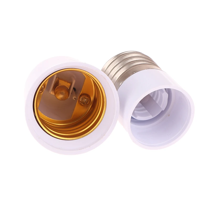 Convertidor de bombilla LED E14 a E27/E27 a E14, soporte de base para bombilla, adaptador de conversión de enchufe E14 hembra a E27 macho, 1 unidad.
