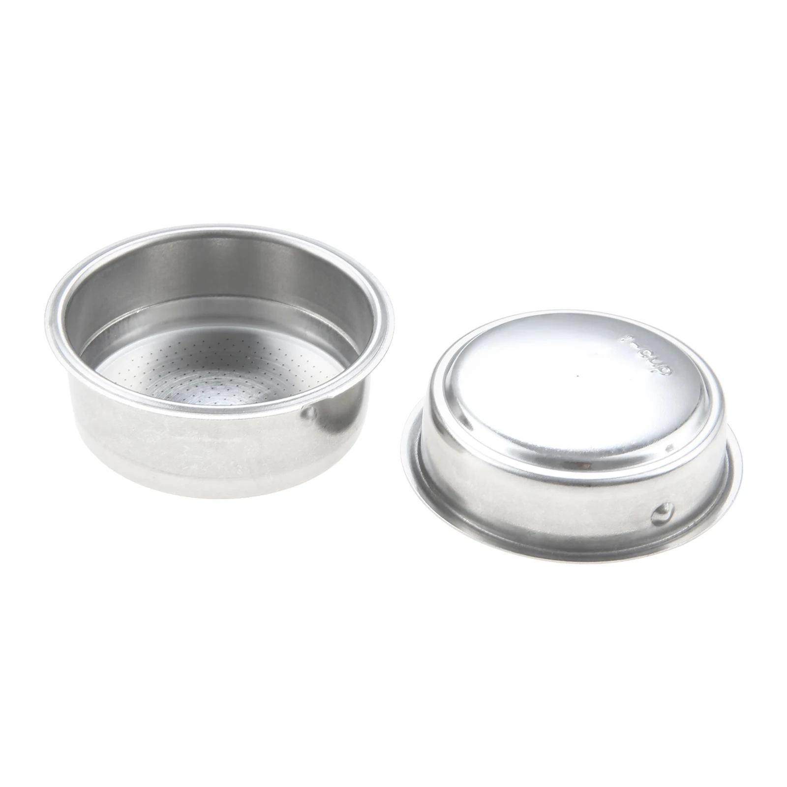 1Pc 51mm Double Layer Pressurized Filter Basket Stainless Steel Single & Double Cup Barista Accessories Corrosion-Resistant