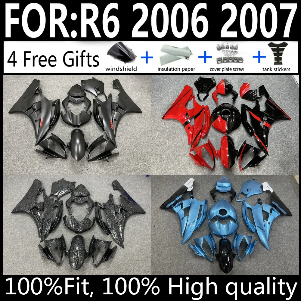 

100% Fitment Injection Fairing Kit For Yamaha YZF-R6 2006-2007 Bodywork Cowlings Set High Quality Factory Direct