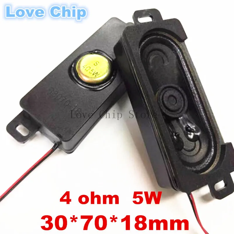 1 Paar 3070 7030 Lautsprecher 4 Ohm 5 Watt 4R 5W 30*70*18MM Dicke 18MM LCD-Monitor/TV-Lautsprecherhorn 4020-4 S3070-18