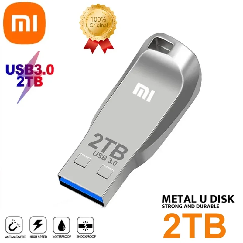 Xiaomi-Pen Drive Usb 3,1 de 2TB, unidad Flash de Metal de alta velocidad, 1TB, transmisión de disco portátil, Smart Home