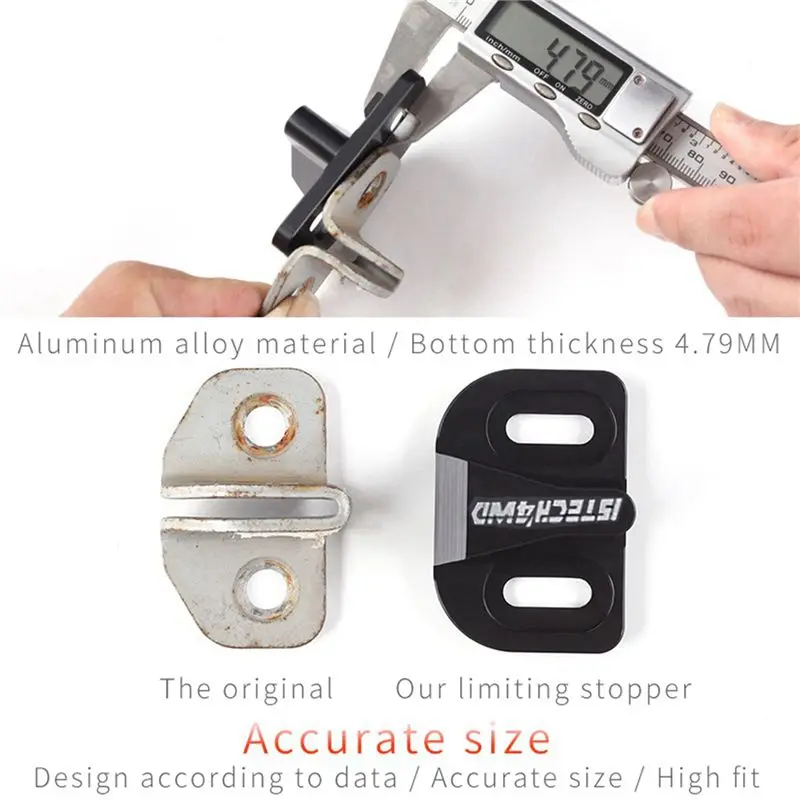 Unusual 2X Modification Tailgate Protection Limiting Stopper Solve Abnormal Noise Door Lock Buckle For Toyota Prado RAV4 03-21
