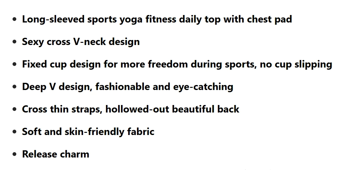 Kurzes Langarm-Yoga-Fitness-Outfit für Damen mit Brustpolstern für Yoga, Pilates und Workout – Detail 3