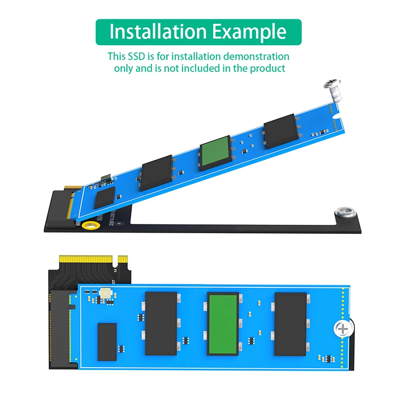 For Rogally SSD Memory Card Adapter Riser Board Accessories For Rog Ally Handheld Transfer Board PCIE4.0 90 Degrees M.2 Transfer