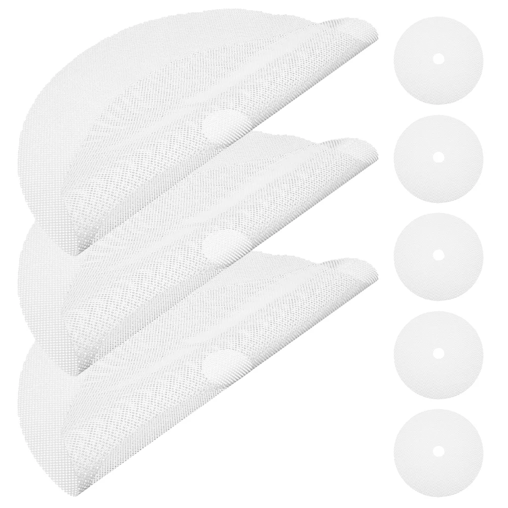 

8 Pcs Round Dryer Pad Silicone Pads for Mat Food Dehydrator Accessories Mats White