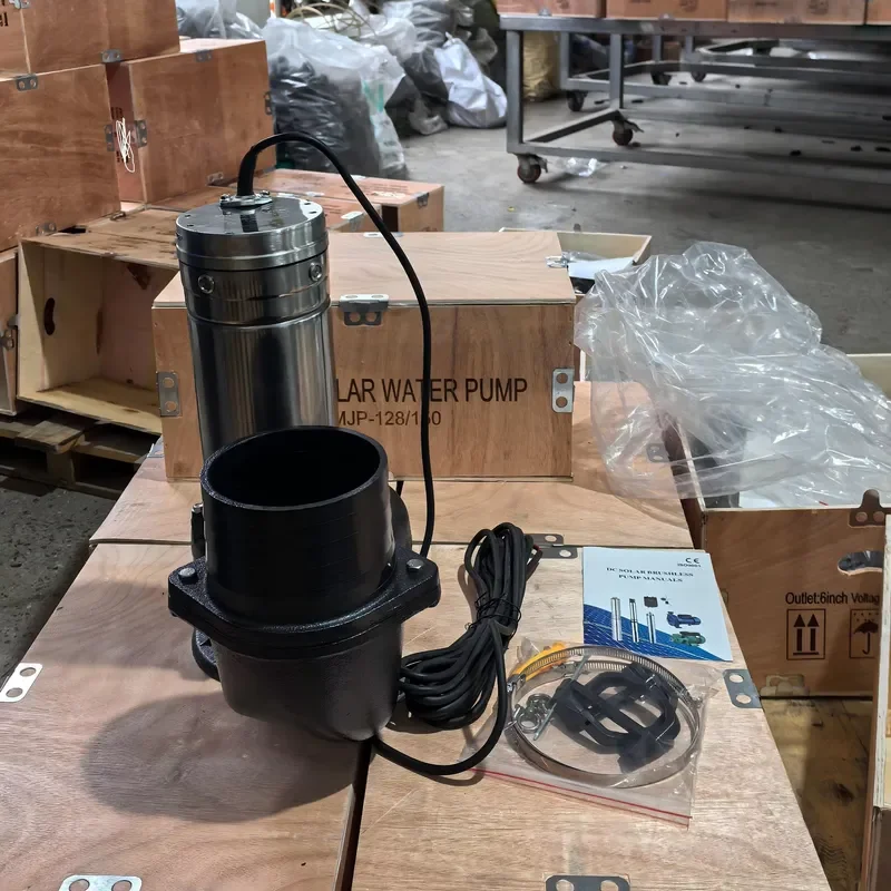 custom for 6 Inch 150mm DC Submersible Pump 1300W Stainless Steel 6m Head Underground Water Solar Brushless
